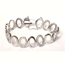 Sterling Silver CZ Bracelet