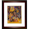 Image 1 : Magic Johnson Signed Los Angeles Lakers 8X10 Photo Custom Framed Collage