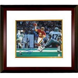 Joe Theismann Signed Washington Redskins 16X20 Photo Custom Framed Vs Dallas NFL MVP 1983