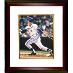 Dale Murphy Signed Atlanta Braves 8X10 Photo NL MVP 82, 83 Custom Framed (White Jersey Batting)- JSA