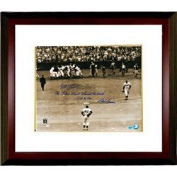 Bobby Thomson Signed New York Giants Vintage Sepia 16X20 Photo Custom Framed Shot Heard Round World 