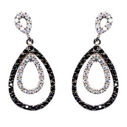 Sterling Silver-CZ Post Earrings