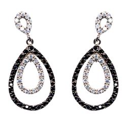 Sterling Silver-CZ Post Earrings