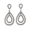 Image 1 : Sterling Silver-CZ Post Earrings