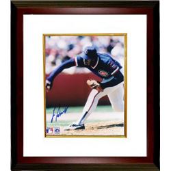 Lee Smith Signed Chicago Cubs 8X10 Photo Custom Framed