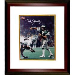 Ron Jaworski Signed Philadelphia Eagles 16X20 Photo Custom Framed