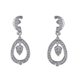 Sterling Silver-CZ Post Earrings