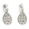 Image 1 : Sterling Silver-CZ  Post Earrings