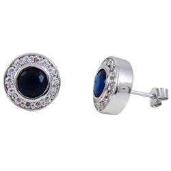 Sterling Silver-CZ  Post Earrings