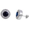 Image 1 : Sterling Silver-CZ  Post Earrings