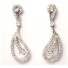 Image 1 : Sterling Silver-Wht CZ Earrings