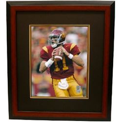 Matt Leinart Signed USC Trojans 8X10 Photo 04 Heisman Custom Framed- Leinart Hologram