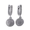 Image 1 : Sterling Silver Leverback Earrings With Czs