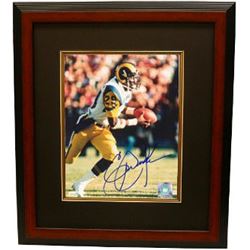 Eric Dickerson Signed Los Angeles Rams 8X10 Photo Custom Framed