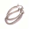 Image 1 : Sterling Silver-Wht CZ Earrings