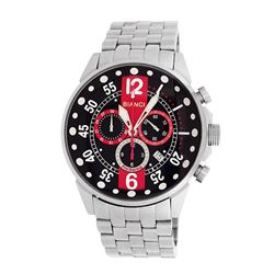 Roberto Bianci Men's Pro Racing Chronograph Watch With Black And Red Face-7098M