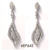 Image 1 : Sterling Silver CZ Earrings
