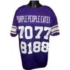 Image 1 : Alan Page Signed Minnesota Vikings Purple TB Prostyle Jersey 4 Sig- JSA Hologram