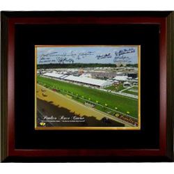 Seattle Slew Signed Preakness Stakes Winners Pimlico Race Course Horse Racing 16X20 Photo Custom Fra