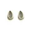 Image 1 : Sterling Silver Gold CZ Earrings