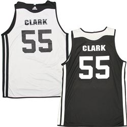 Earl Clark 2014-2015 Brooklyn Nets Reversible Away Practice Jersey (Black & White W/ Name) (2XL)