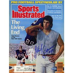 Mark Bavaro Signed 1987 Sports Illustrated Magazine