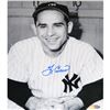 Image 1 : Yogi Berra Signed Posing W/ Hands Folded B/W 8X10 Photo