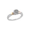 Image 1 : SS/PNKGOLD DIAMOND RING - Size 7 (#8913D)