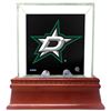 Image 1 : Dallas Stars Glass Single Puck Case With Team Logo Background
