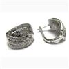 Image 1 : Sterling Silver-White CZ Earrings