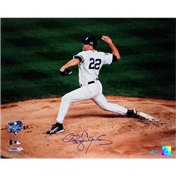 Roger Clemens Yankees Subway Series Pitching 16X20 Photo