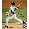 Image 1 : Tyler Clippard Yankees Pitching Vertical Side View 16X20 Photo (MLB Auth)