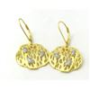 Image 1 : Sterling Silver Vermail CZ Earring