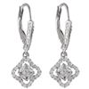Image 1 : Sterling Silver-WHT CZ Wire Earring
