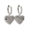 Image 1 : Sterling Silver-WHT CZ Wire Earring