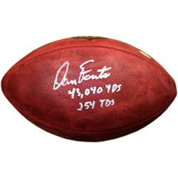 Dan Fouts Signed Duke Football W/ 43,040 Yards & 254 TD's Insc