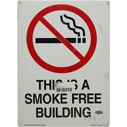 Smoke Free Building Sign From  Giants Stadium (14X10)