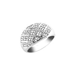 SS DIAMOND RING - Size 7 (#9839D)