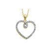 Image 1 : DIAMOND HEART PENDANT (#7533D)