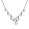 Image 1 : Sterling Silver-Wht CZ NECKLACE