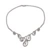 Image 2 : Sterling Silver-Wht CZ NECKLACE