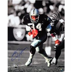Bo Jackson Raiders Signed 16X20 Photo (Signed In Blue)