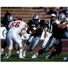 Image 1 : Bo Jackson Signed Rushing Against Chiefs Horizontal 16X20 Photo (Signed In Black)