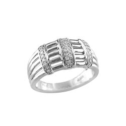 SS DIAMOND RING - Size 7 (#8931D)