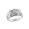 Image 1 : SS DIAMOND RING - Size 7 (#8931D)