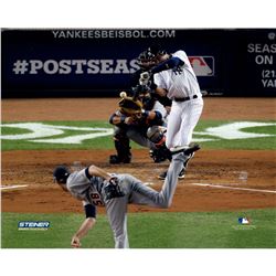 Derek Jeter Hit Against Tigers Horizontal 16X20 Photo (Getty #154080678)