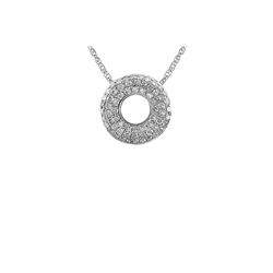 WG DIAMOND ROUND PENDANT (#6956D)