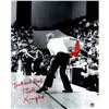 Image 1 : Bob Knight Signed Throwing Chair B&W W/ Red Chair 8X10 Photo W/ "Look Out Ref" Insc.