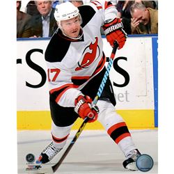 Ilya Kovalchuk New Jersey Devils White Jersey Slap Shot 8X10 Photo Uns (Getty#97840761)- PF