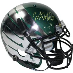 Marcus Mariota Signed Oregon Ducks Schutt Green Chrome Wing Authentic Helmet